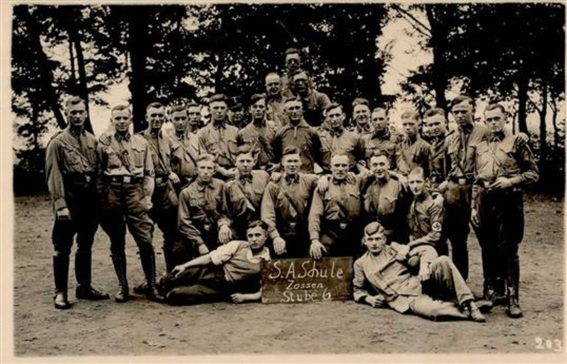 SA WK II - Foto-Ak S.A.SCHULE ZOSSEN I