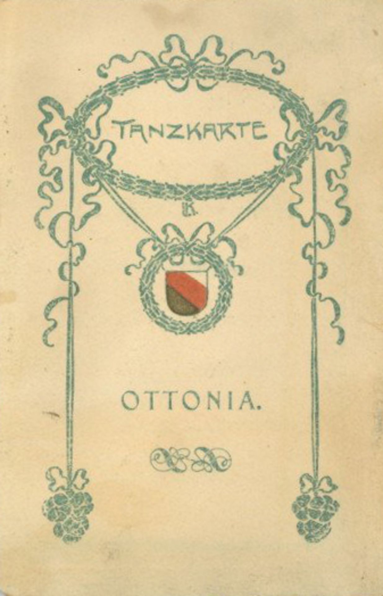 Studentika München (8000) Ottonia Tanzkarte II (fleckig)