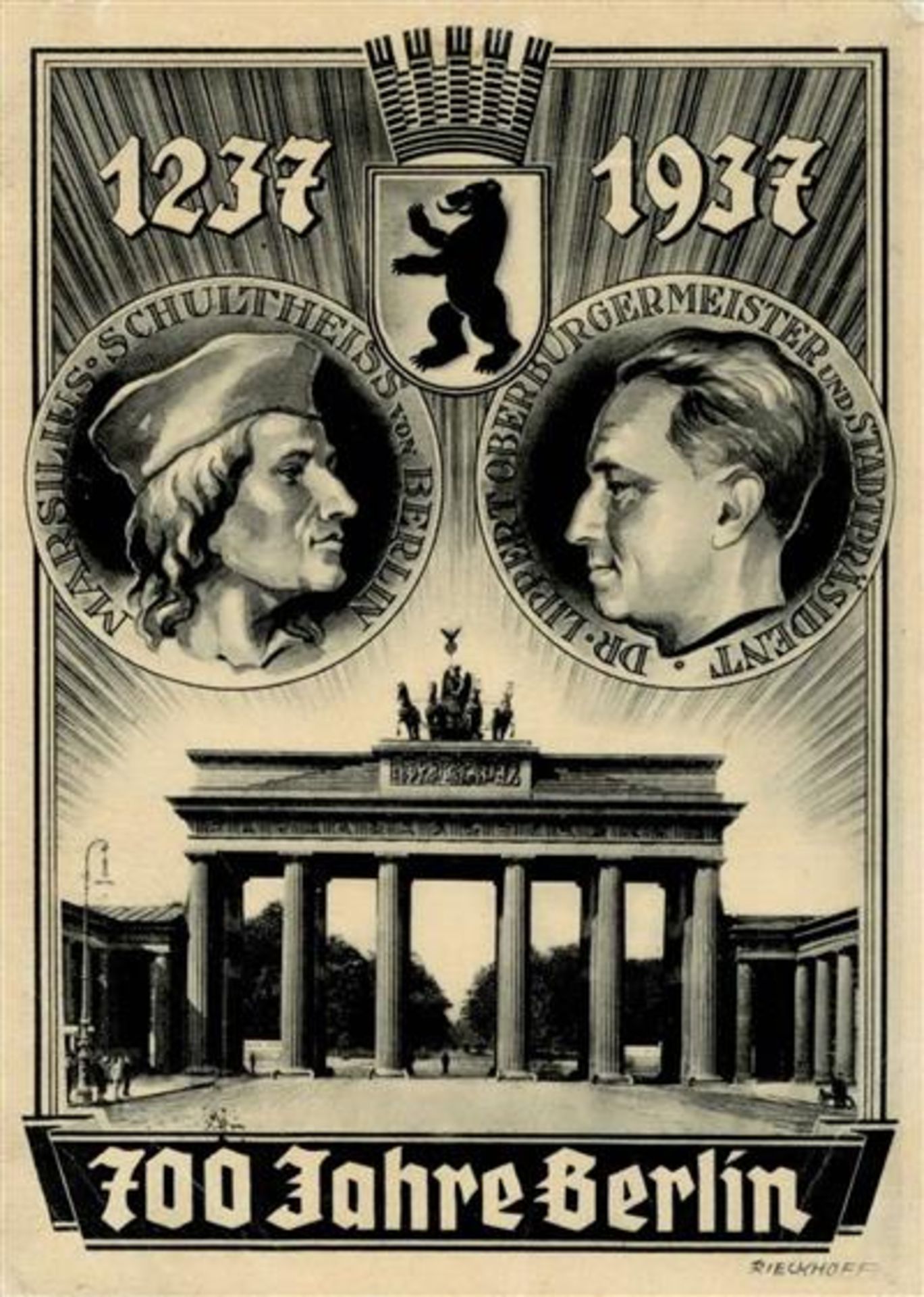 POTSDAM WK II - REICHSTAGS-ERÖFFNUNG 21. März 1933 Hitlers Historische Rede Spendenkarte I-II