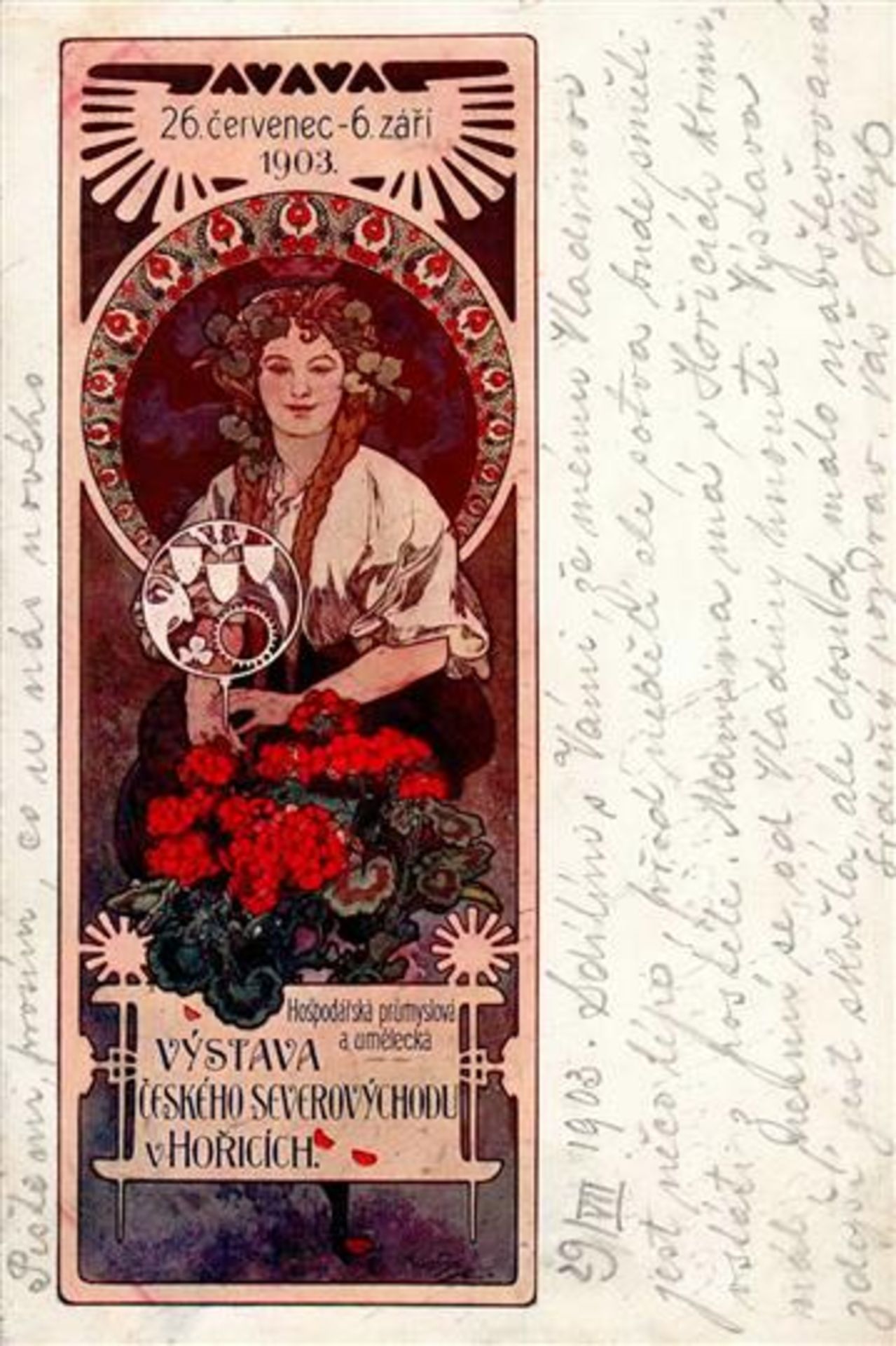 Mucha, Alfons Jugendstil Frau 1903 I-II (fleckig)