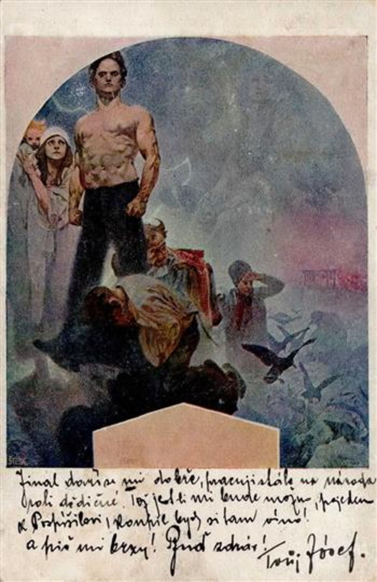 Mucha, Alfons Humilation I-II (fleckig)