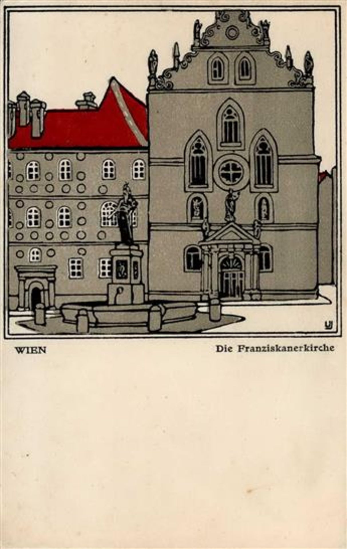 Wiener Werkstätte 138 Janke, Urban Die Franziskanerkirche Wien II (fleckig, Stauchung)