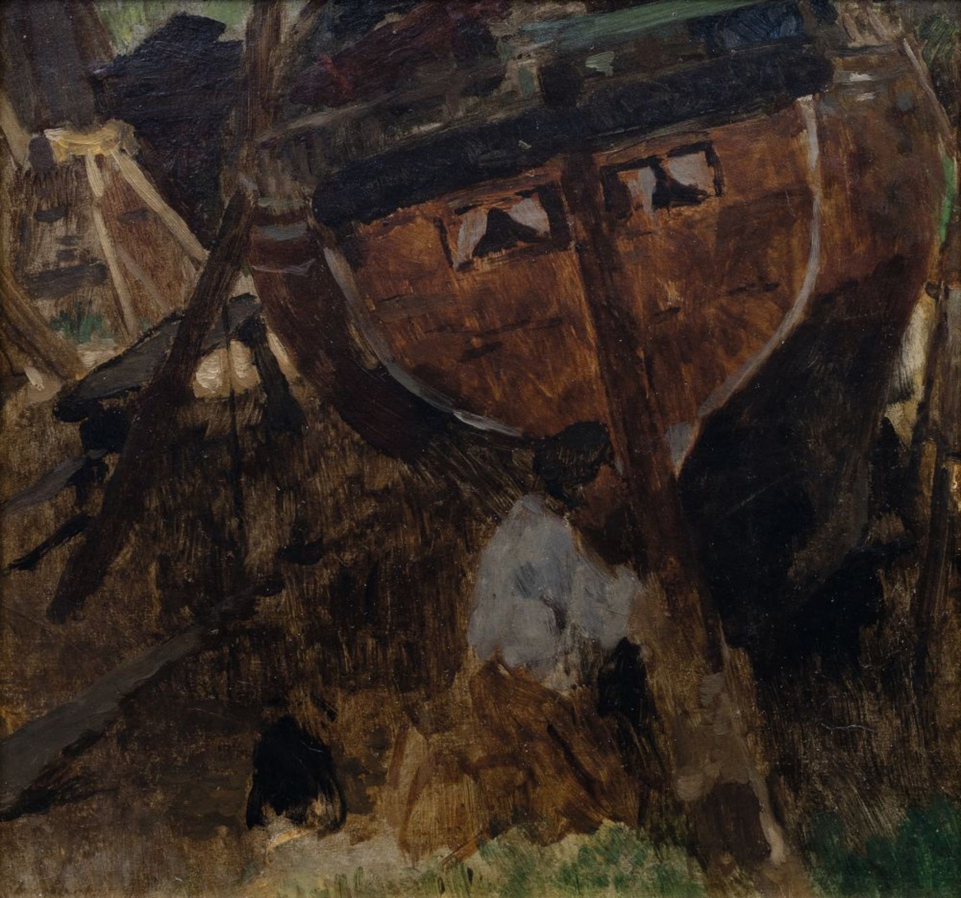 Thomas Herbst (Hamburg 1848 - Hamburg 1915). Bootswerft.