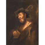 Jacob Jordaens (Antwerpen 1593 - Antwerpen 1678), Umkreis. Portrait eines Mannes als Pan.