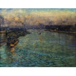 Gaston Prunier (Le Havre 1863 - Paris 1927). Paris bei Nacht.