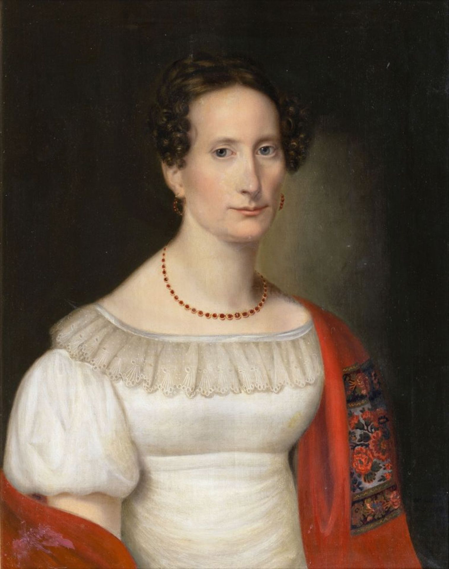 Wilhelm Gottfried Bauer (Frohburg 1779 - Leipzig 1853). Portrait einer Dame.