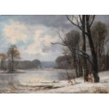 Anders Andersen-Lundby (Lundby 1841 - München 1923). Winterlandschaft.