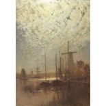 Walter Moras (Berlin 1856 - Berlin 1925). Hafen von Amsterdam.