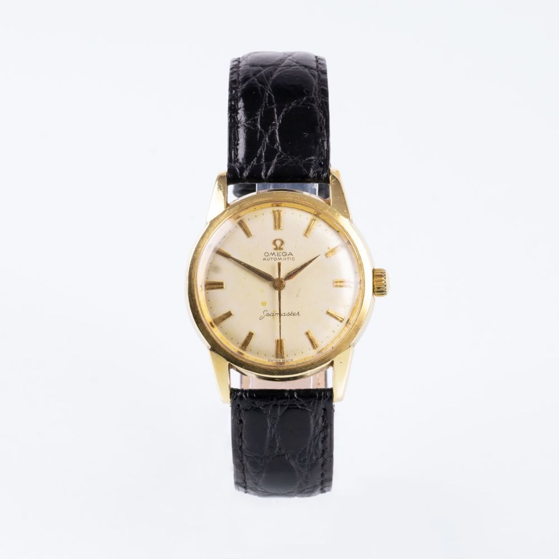 Omega. Herren- Armbanduhr 'Seamaster'.