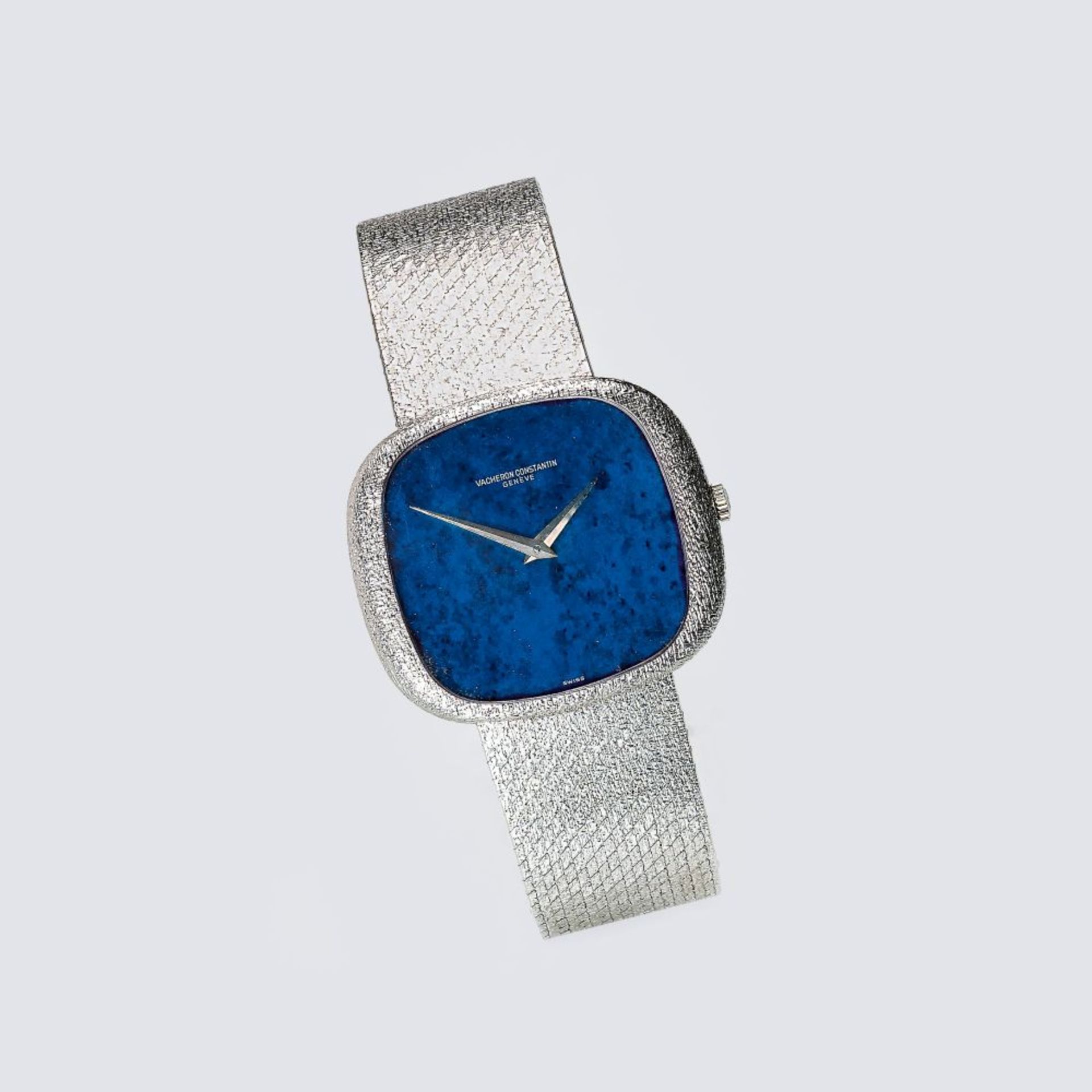 Vacheron & Constantin. Herren-Armbanduhr mit Lapislazuli-Zifferblatt.