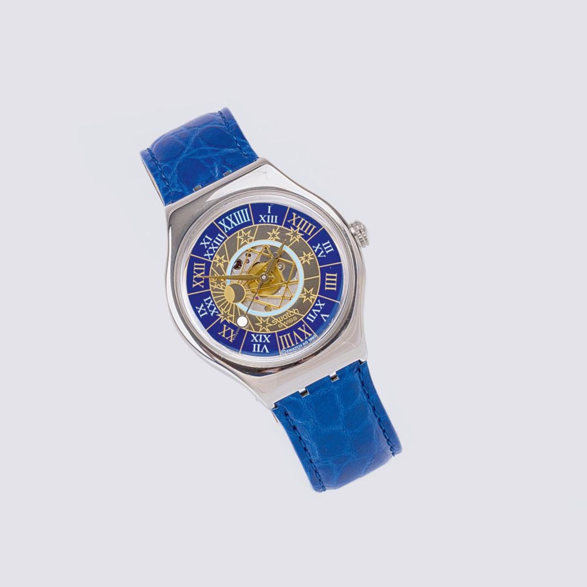 Swatch. Limitierte, neuwertige Armbanduhr 'Trésor Magique'.