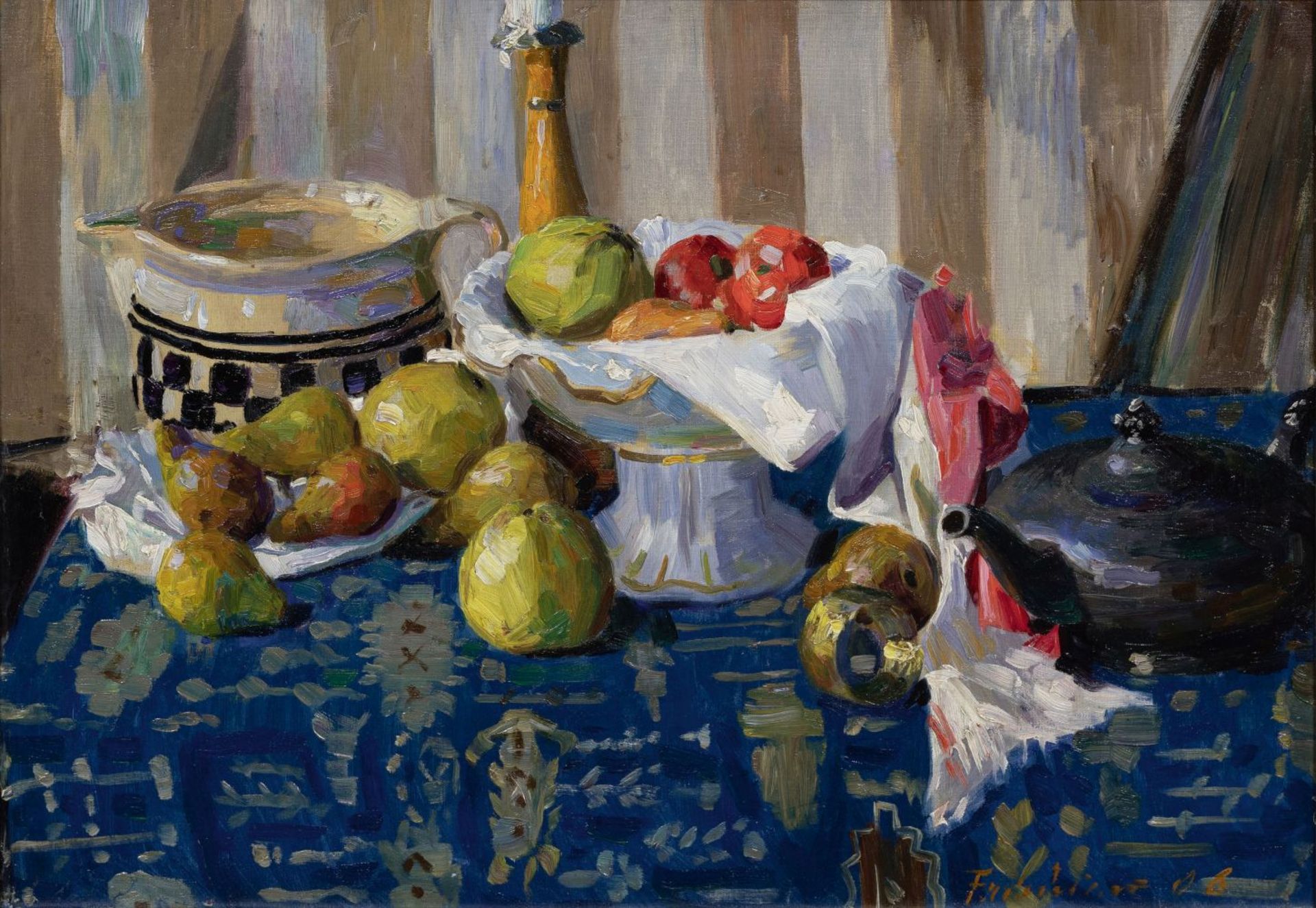 Friedrichs, Fritz (Hamburg 1882 - Hoopte 1928). Table Still Life.