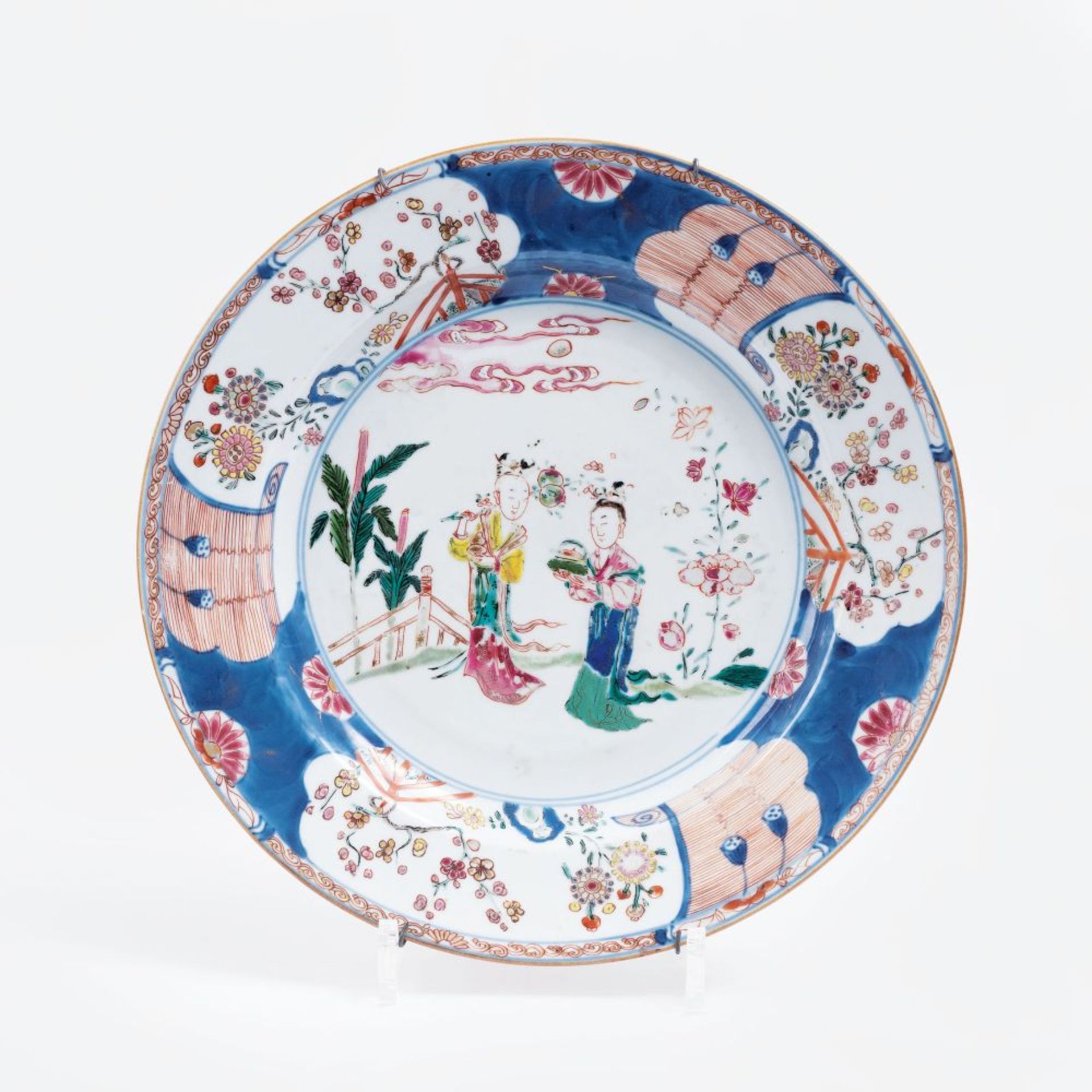 A Plate with Garden Scene.
