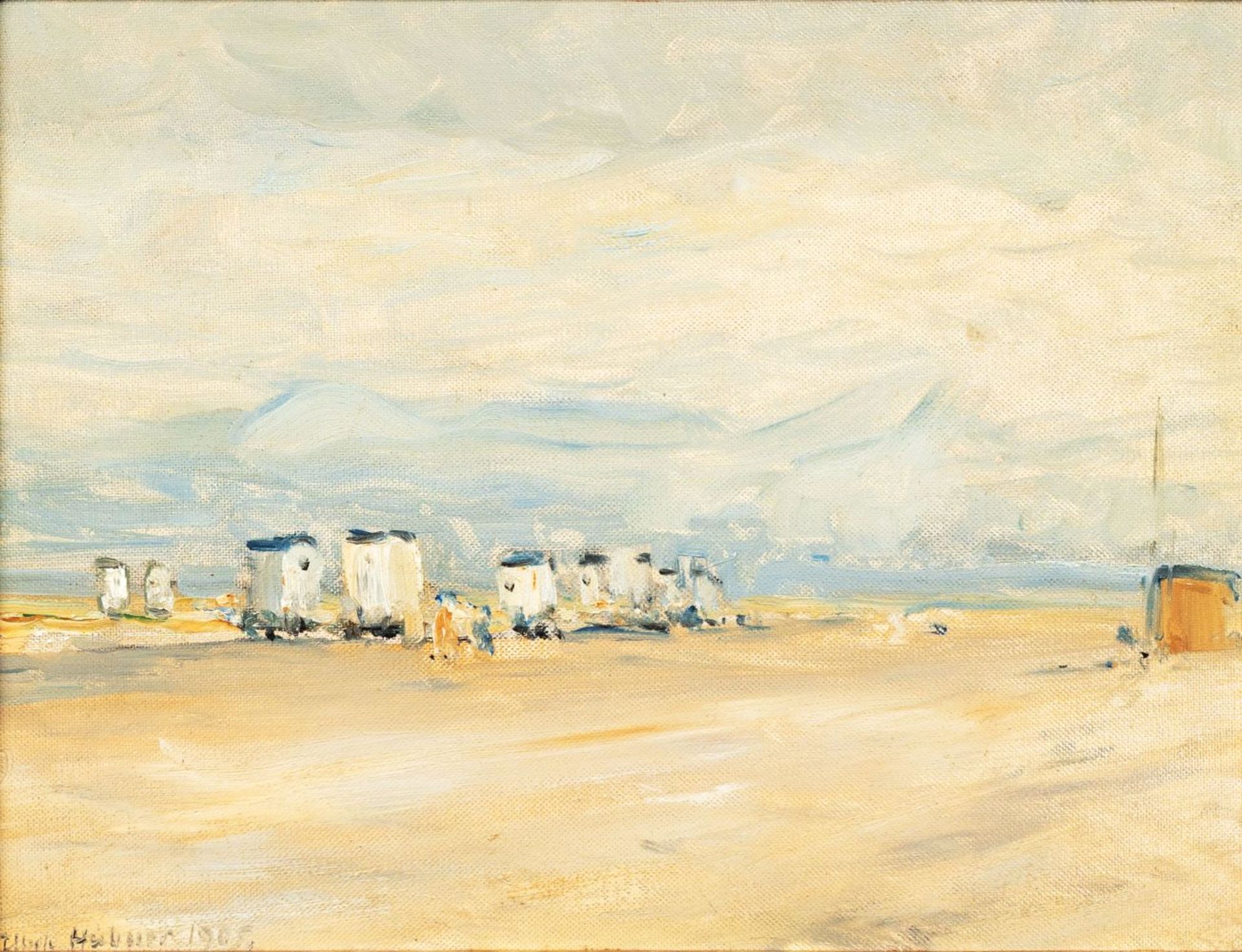 Hübner, Ulrich (Berlin 1872 - Neubabelsberg 1932). On the Beach.