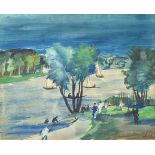 Franz Heckendorf (Berlin 1888 - Berlin 1962). Sommer am See.