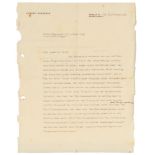 Albert Einstein (Ulm 1879 - Princeton 1955). Brief an Hauptmann a.D. Ernst Klug.