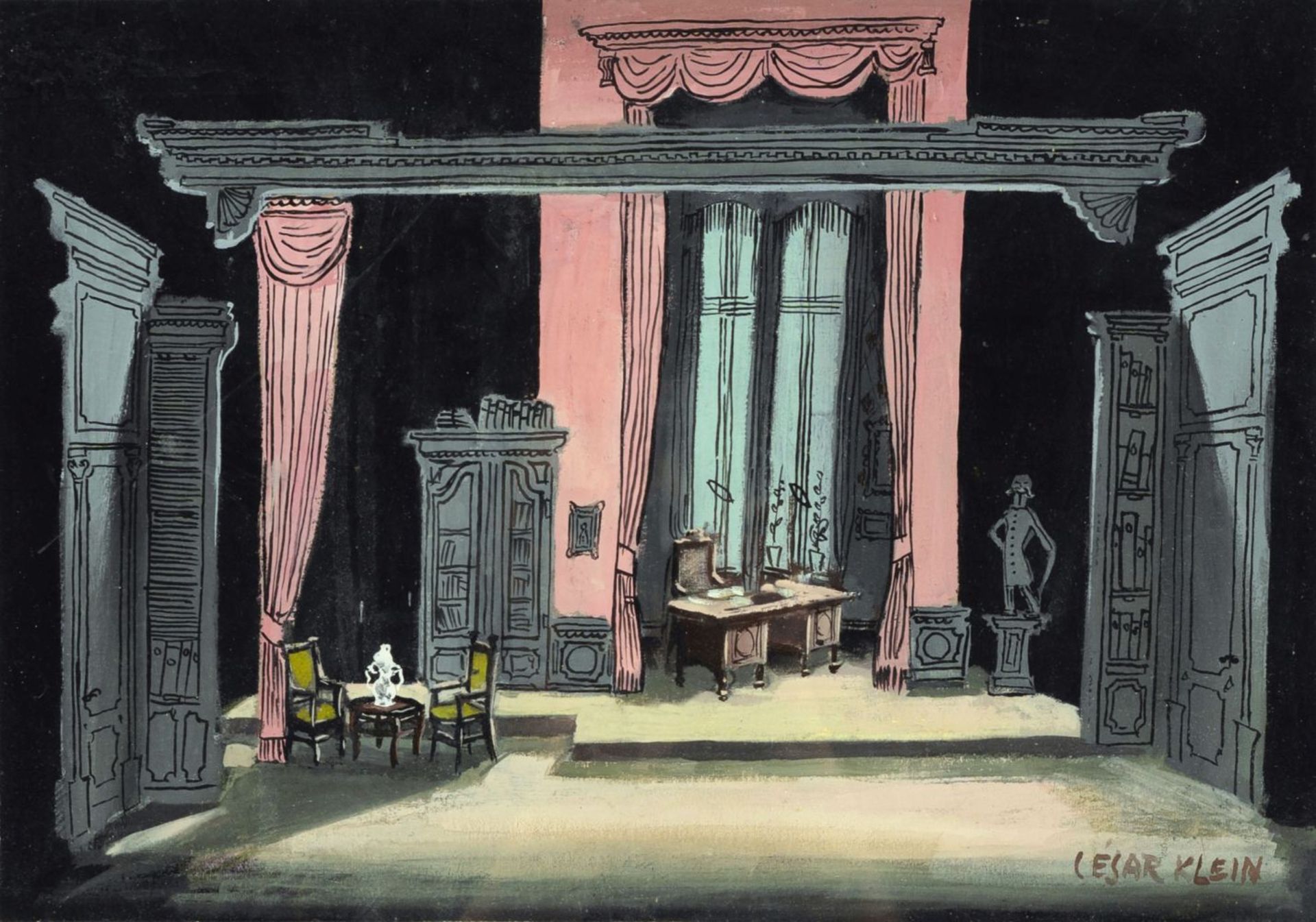 Klein, César (Hamburg 1876 - Lübeck 1954). Stage Design.