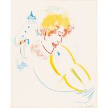 Marc Chagall (Witebsk 1887 - St.-Paul-de-Vence 1985). Violiniste au Chapeau.