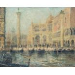 Otto Pippel (Lodz 1878 - Planegg 1960). Venedig, die Piazzetta.