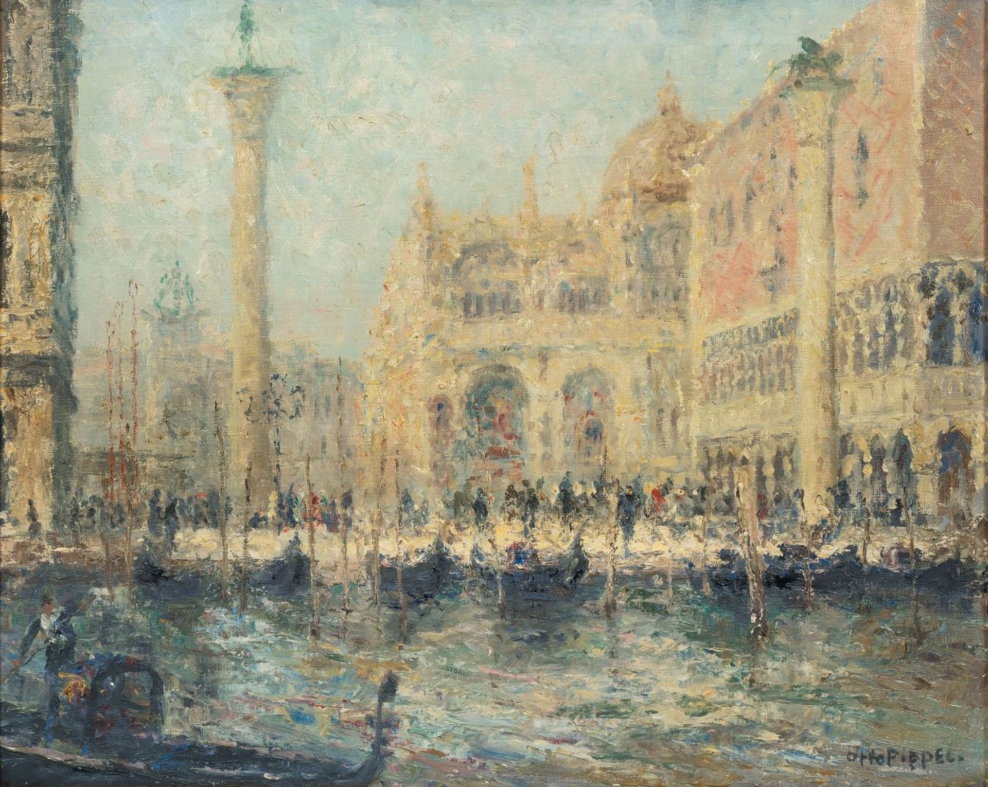 Pippel, Otto (Lodz 1878 - Planegg 1960). Venice, the Piazzetta.