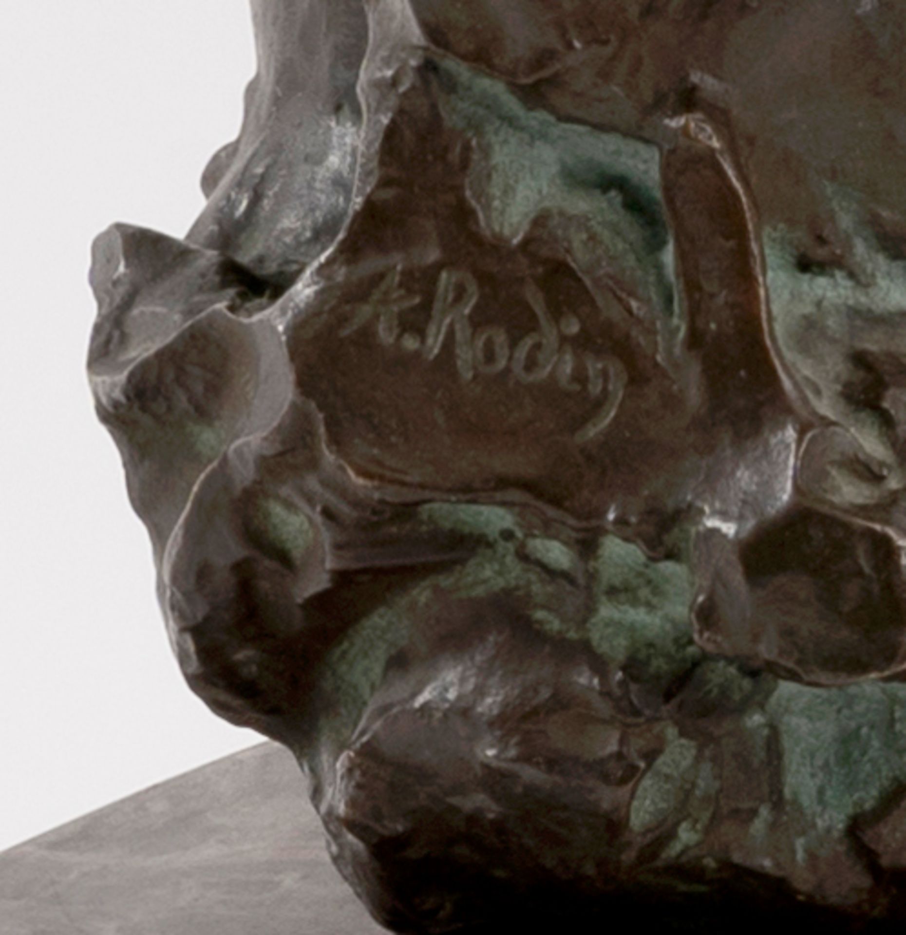 Rodin, Auguste (Paris 1840 - Meudon 1917). A Bronze Group 'Triton and Nereid'. - Image 2 of 2