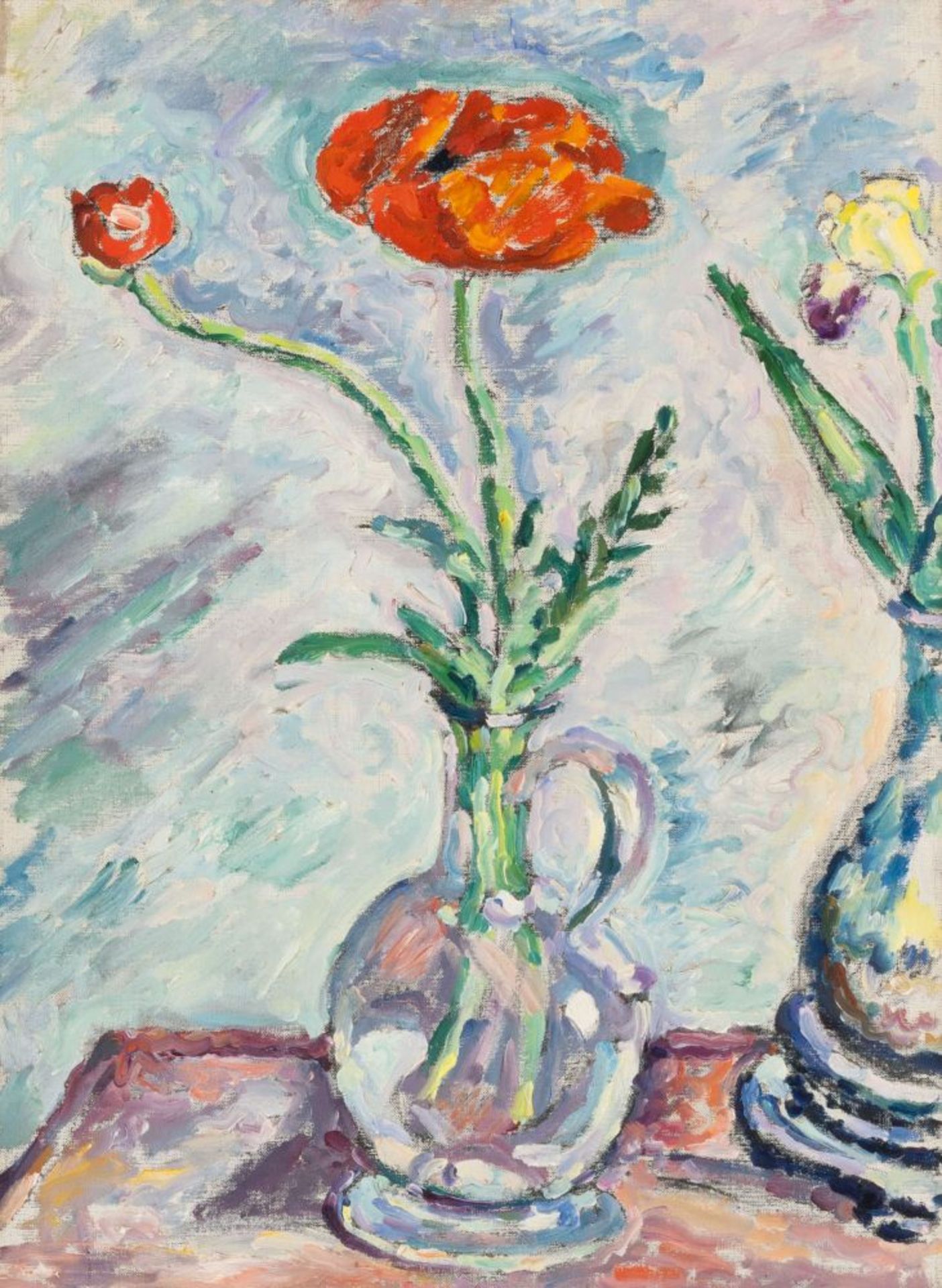 Hauptmann, Ivo (Erkner 1886 - Hamburg 1973). Poppies in a Vase.