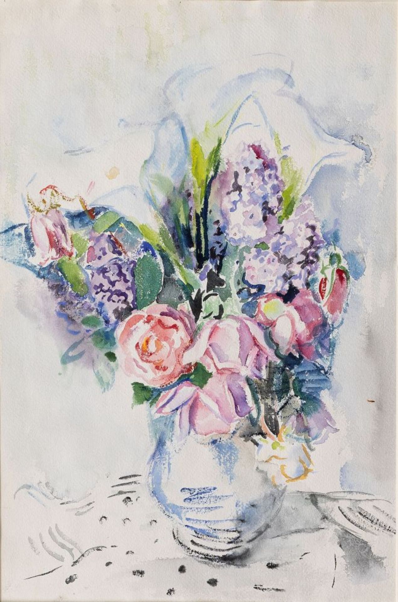 Wohlwill, Gretchen (Hamburg 1878 - Hamburg 1962). Flowers in a Vase.