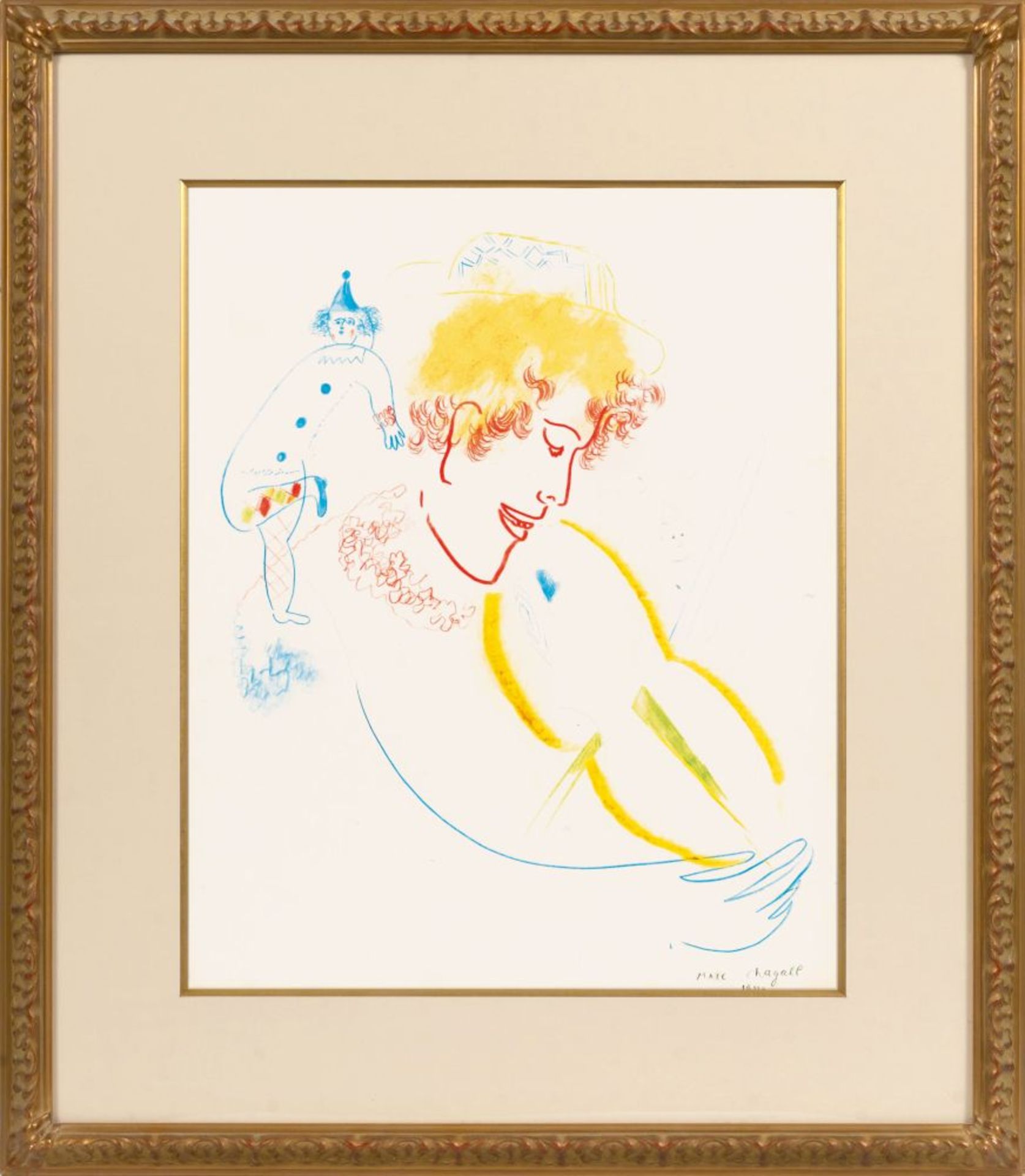 Chagall, Marc (Witebsk 1887 - St.-Paul-de-Vence 1985). Violiniste au Chapeau. - Image 2 of 2