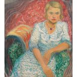 Reinhold Zulkowski (Bromberg 1899 - Hamburg 1966). Portrait einer blonden Dame.