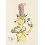 THEODOR SEUSS GEISEL [DR. SEUSS] - Sam-I-Am - Colored pencil drawing on paper