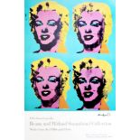 ANDY WARHOL - Four Marilyns - Color offset lithograph poster