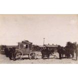 OTIS M. GOVE - Mexican Stage Coach - Vintage albumen print