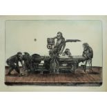 POLO VALLEJO - Monkey Business - Original color lithograph