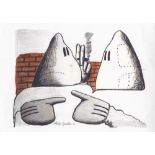PHILIP GUSTON - Untitled #2 - Colored pencils and pencil drawing on paper