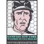 ROY LICHTENSTEIN - Baseball Manager - Color lithograph