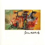 JEAN-MICHEL BASQUIAT - Boy and Dog in a Johnnypump - Color offset lithograph
