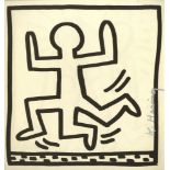 KEITH HARING - Three Legged Man - Original vintage lithograph