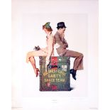 NORMAN ROCKWELL - Gaiety Dance Team - Original color collotype