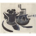 GEORGES BRAQUE - Mandoline et compotier - Original color collotype