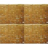 DAMIEN HIRST - Pharmacy Panel (Gold) (2004) (4 panel) - Color silkscreen and offset lithograph