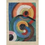 SONIA DELAUNAY - Rythmes Couleurs - Gouache, watercolor, and pencil drawing on paper