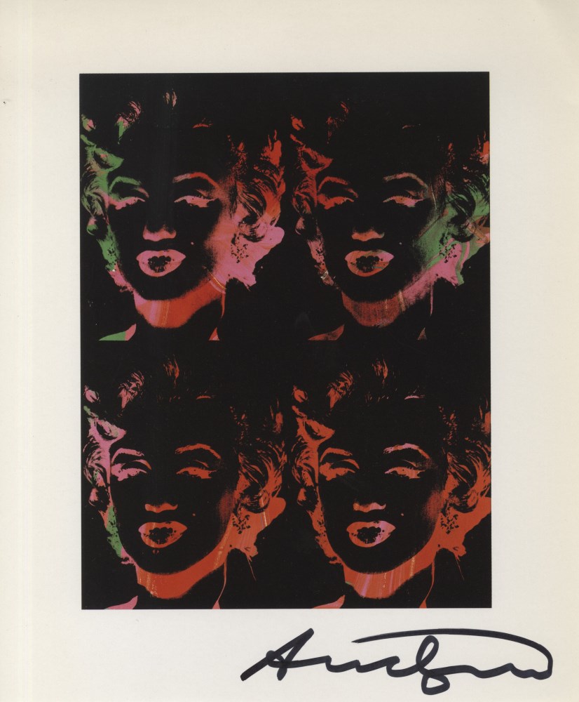 ANDY WARHOL - Four Multicolored Marilyns #2 - Color offset lithograph