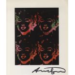 ANDY WARHOL - Four Multicolored Marilyns #2 - Color offset lithograph