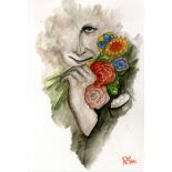 ESTELA WILLIAMS - Chagall - Watercolor on paper