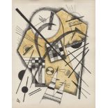 WASSILY KANDINSKY - Non-objective Composition #2 - Watercolor and ink drawing on paper