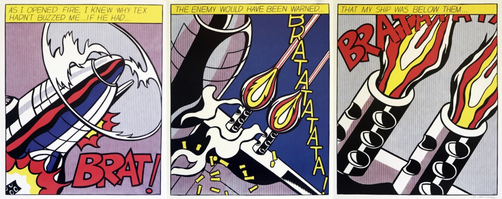 ROY LICHTENSTEIN - As I Opened Fire [lifetime impressions] - Original color offset lithograph [3 ... - Image 4 of 10