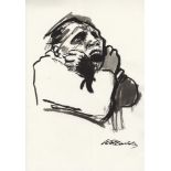 KATHE KOLLWITZ - Der schrei - Pen and ink and wash drawing on paper