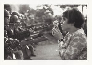 MARC RIBOUD - Anti-Vietnam War Protestor with Flower, Pentagon Demonstraton, Washington, D.C - Or...