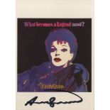 ANDY WARHOL - Blackglama (Judy Garland) - Color offset lithograph