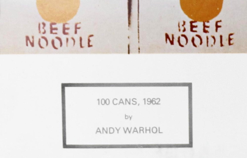 ANDY WARHOL - 100 Cans - Color offset lithograph - Image 3 of 4